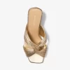 Alessia Metallic Mule Sandal