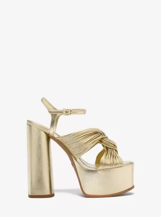 Alessia Metallic Platåsandaler