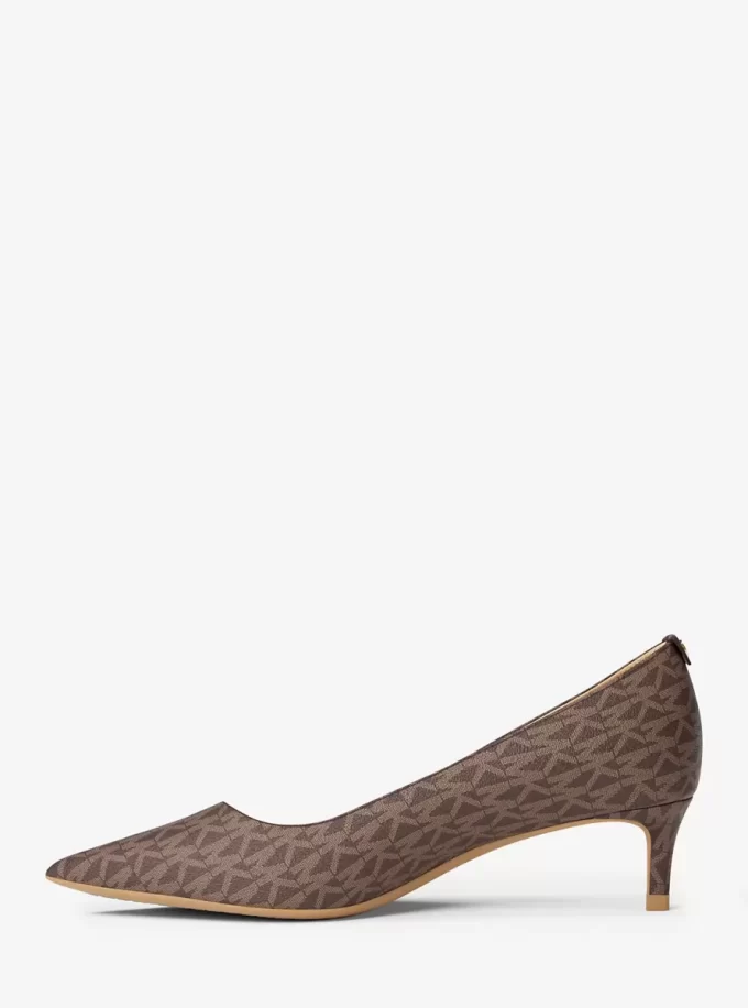 Alina Flex Signature Logo Kitten Heel Pumps Alina Flex Signature Logo Kitten Heel Pumps