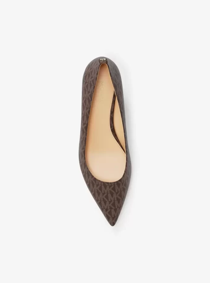 Alina Flex Signature Logo Kitten Heel Pumps Alina Flex Signature Logo Kitten Heel Pumps