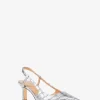 Alora Metallic Krokodilpräglat Läder Slingback Pumps