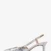 Alora Metallic Krokodilpräglat Läder Slingback Pumps