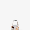 Alora Metallic Krokodilpräglat Läder Slingback Pumps