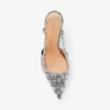 Alora Metallic Krokodilpräglat Läder Slingback Pumps