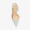 Alora Metallic Snake Präglade Läder Slingback Pumps
