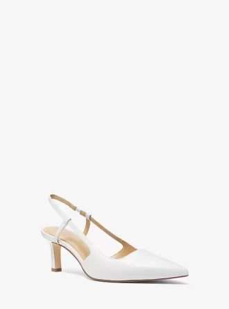 Alora Snake Präglade Läder Slingback Pumps