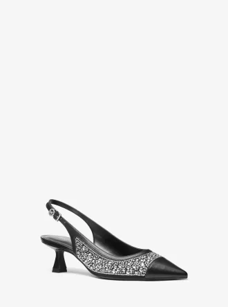 Amali utsmyckad slingback-pumps