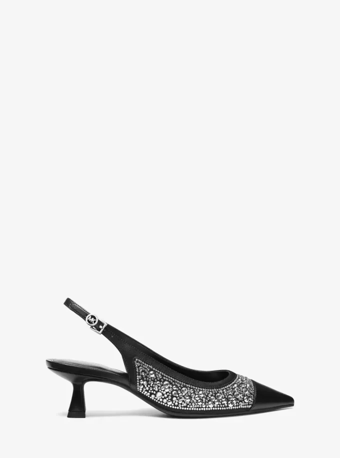 Amali utsmyckad slingback-pumps