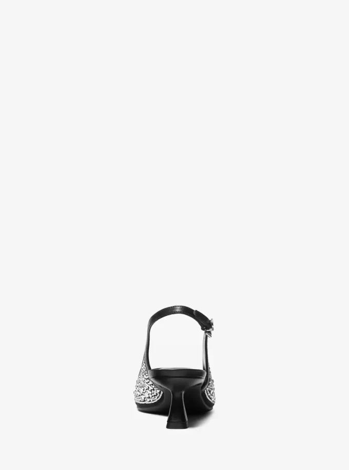 Amali utsmyckad slingback-pumps