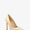 Amara Metallic Snake Präglade Läderpumps