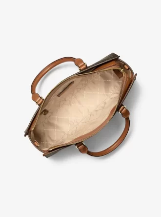 Arden Medium Tryckt Väska med Signaturlogotyp
