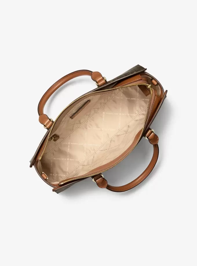 Arden Medium Tryckt Väska med Signaturlogotyp