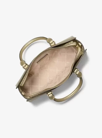 Arden Metallic Top-Zip-väska