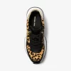 Arla Leopardmönstrade Sneakers i Kalvhår och Läder
