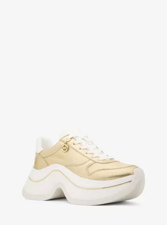 Arla metallic lädersneaker