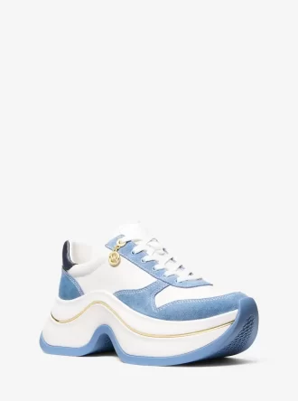 Arla sneakers i läder och mocka