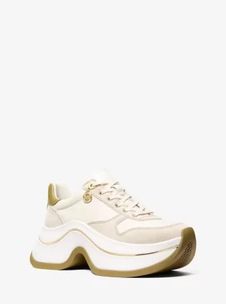 Arla sneakers i läder och mocka