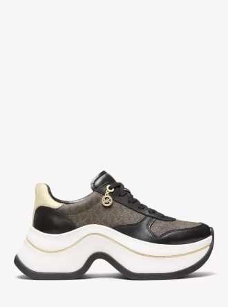 Arla sneakers i läder och mocka