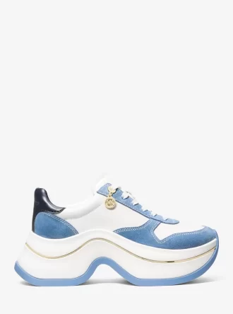 Arla sneakers i läder och mocka