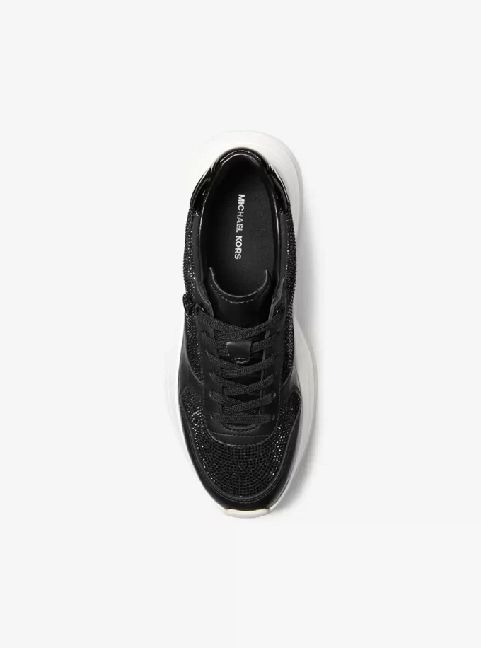 Arla utsmyckade lädersneakers