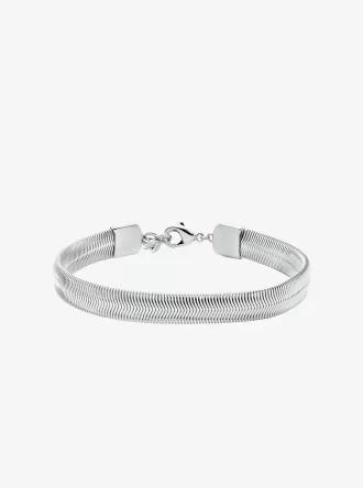 Armband med ormkedja i ädelmetallpläterad mässing