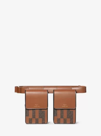 ASHYA X MICHAEL KORS Saga Signature-väska i läder