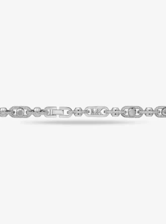 Astor Link Extra Stort Pavé Halsband i Mässing med Ädelmetallplätering
