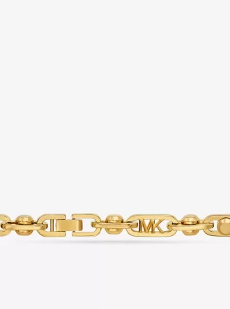 Astor Link Stort Halsband i Mässing med Ädelmetallplätering