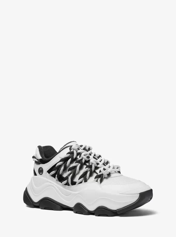 Atlas sneakers i läder och mesh