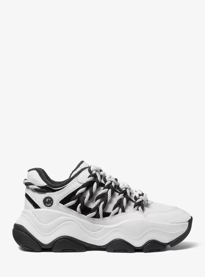 Atlas sneakers i läder och mesh