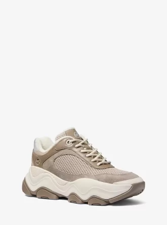 Atlas-sneakers i mesh och mocka
