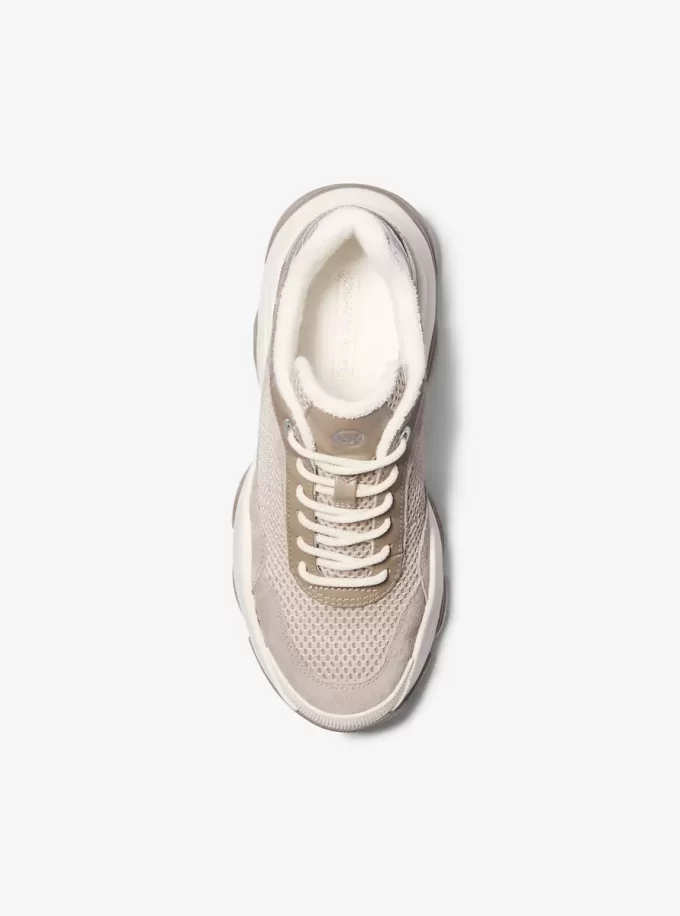 Atlas-sneakers i mesh och mocka