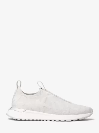Bodie-logotyppräglad stretchstickad slip-on-sneaker