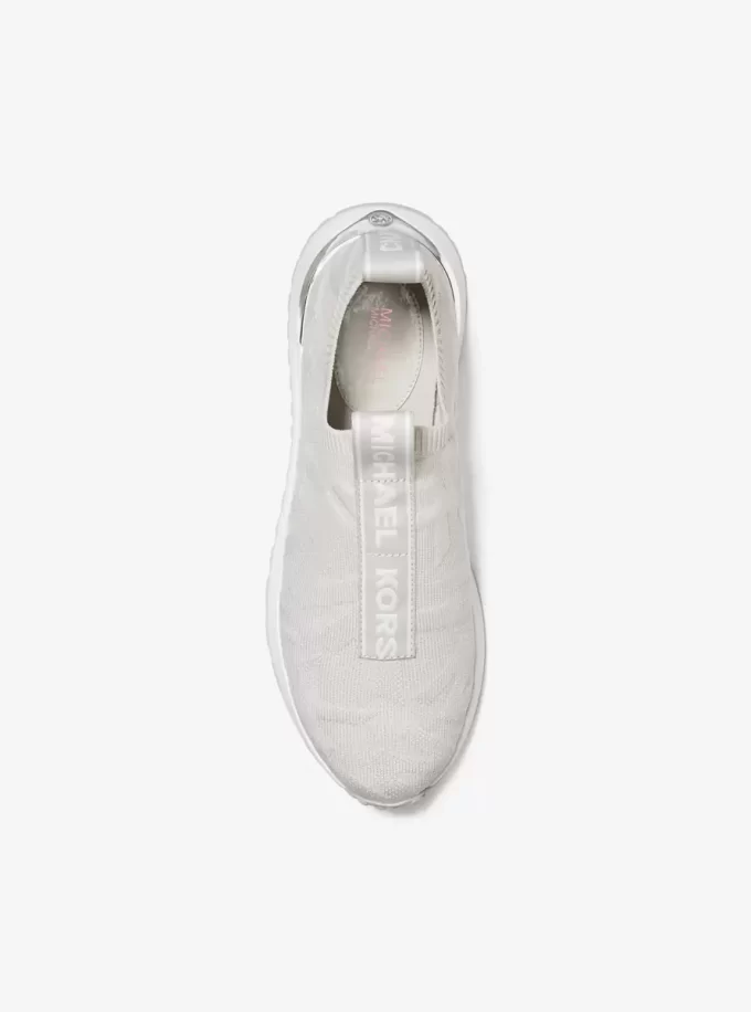 Bodie-logotyppräglad stretchstickad slip-on-sneaker