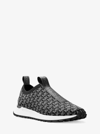 Bodie Metallic Logo Stickad Slip-On Sneaker Bodie Metallic Logo Stickad Slip-On Sneaker