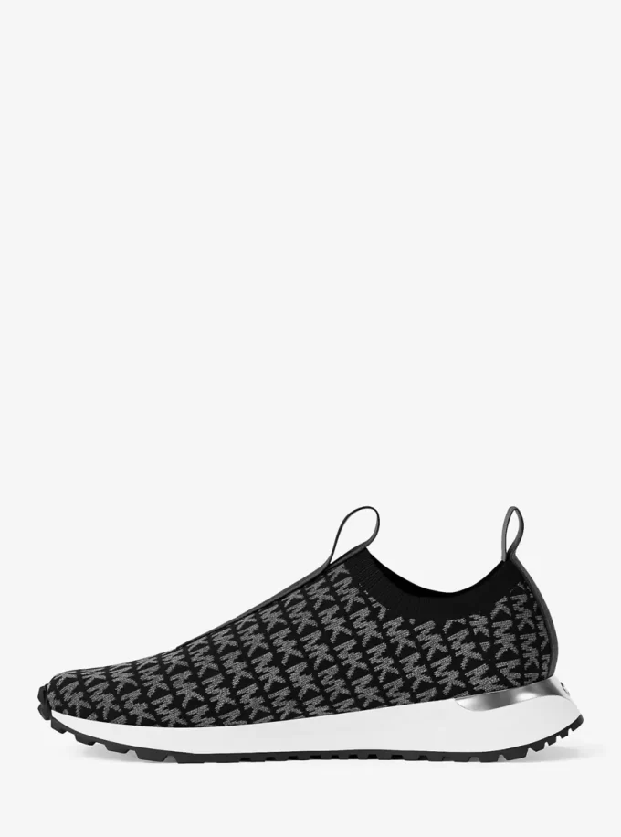 Bodie Metallic Logo Stickad Slip-On Sneaker Bodie Metallic Logo Stickad Slip-On Sneaker