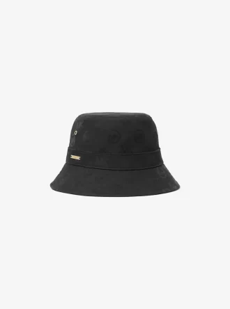 Buckethatt med logotyppräglad stretchig bomull