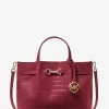 Carson Medium Krokodilpräglad Satchel Carson Medium Krokodilpräglad Satchel