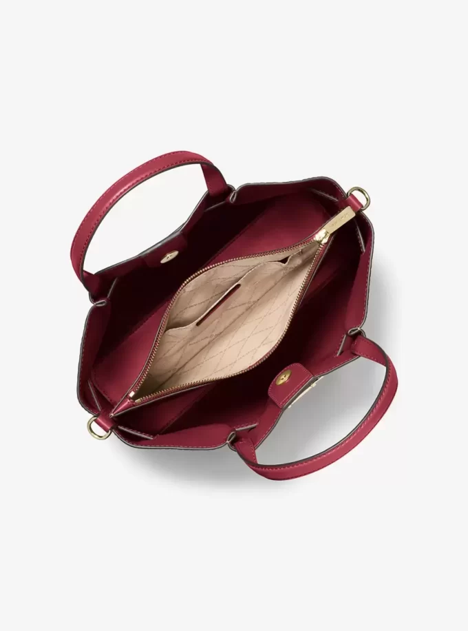 Carson Medium Krokodilpräglad Satchel Carson Medium Krokodilpräglad Satchel
