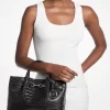 Carson Medium Krokodilpräglad Satchel Carson Medium Krokodilpräglad Satchel