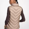 Chevron Quilted Logo Print och Nylon Packable West