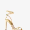 Chrissy Metallic Python Präglade Lädersandaler
