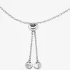 Ädelmetallpläterat sterlingsilverarmband med pavé-halo