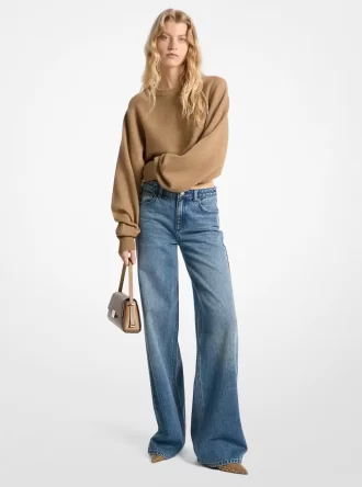 Denimjeans med vida ben