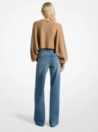 Denimjeans med vida ben