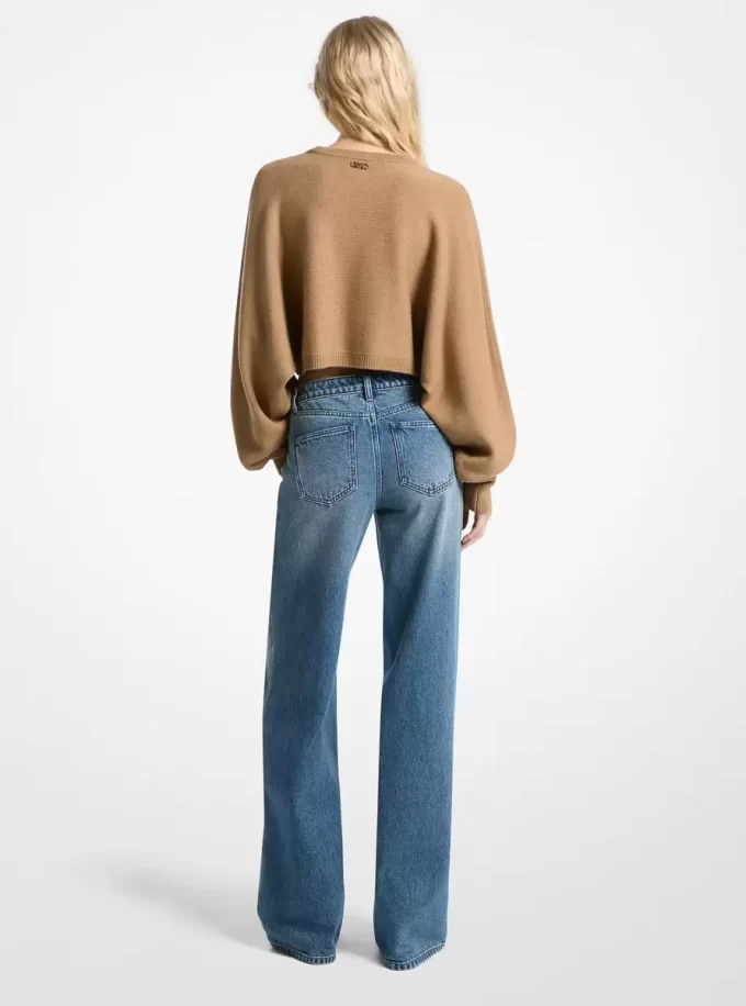 Denimjeans med vida ben