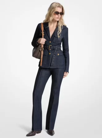 Denimkavaj med skärp