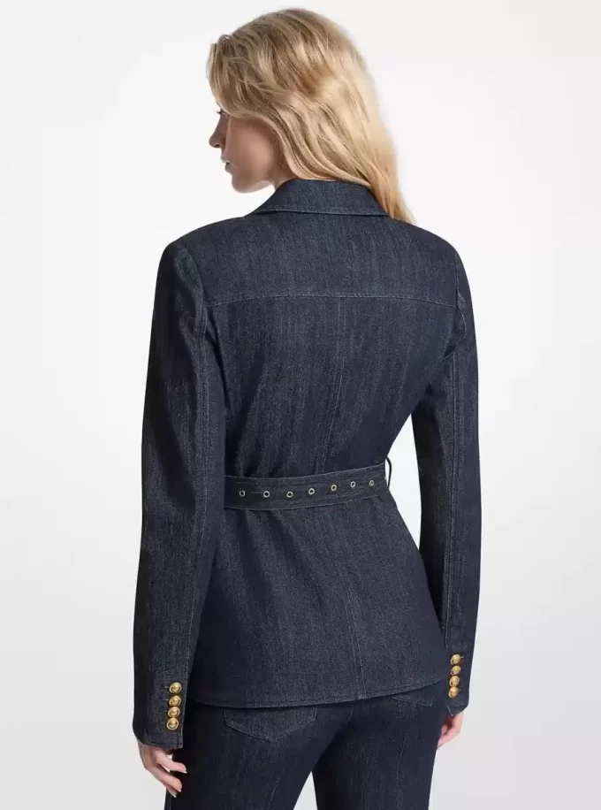 Denimkavaj med skärp