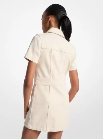 Denimklänning i minimodell