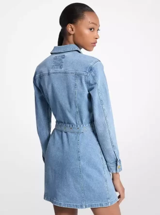 Denimklänning med skärp